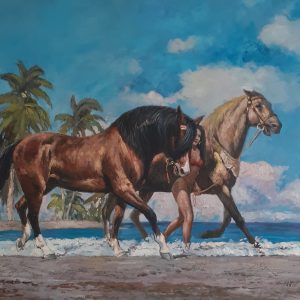Caballos Cielo Azul _